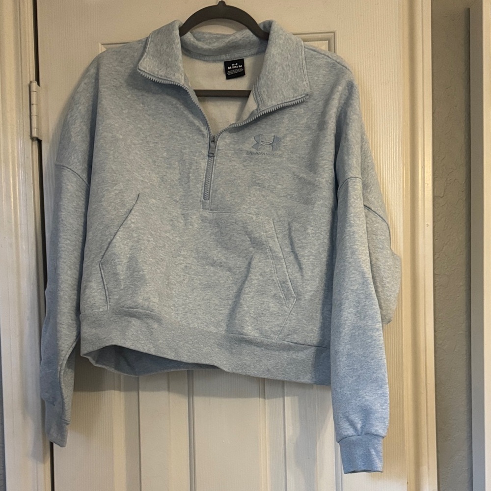 Under Armour Sky Blue Half-Zip Sweatshirt